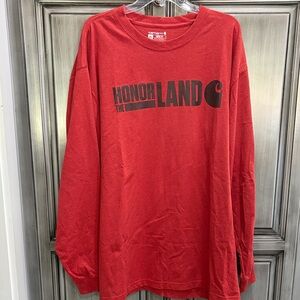 Carhartt Red Honor Land Long Sleeve Men’s Shirt